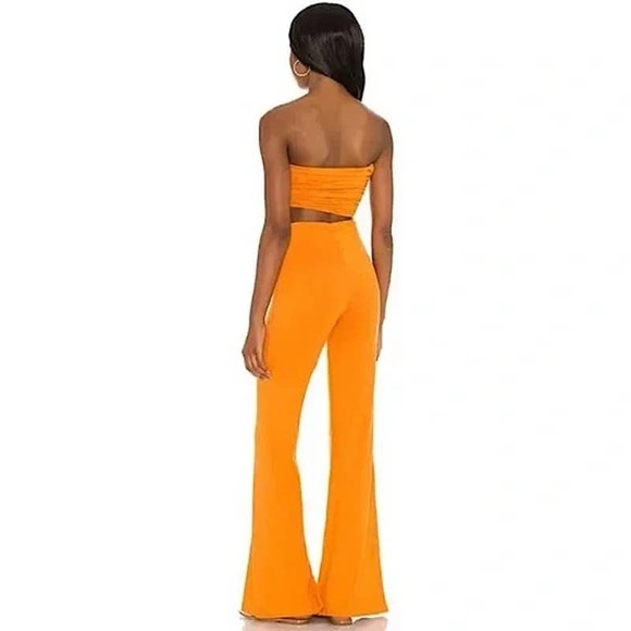 House of Harlow 1960 x Sofia Richie Sosa Jumpsuit in Rich Orange Size XS - Picture 2 of 15